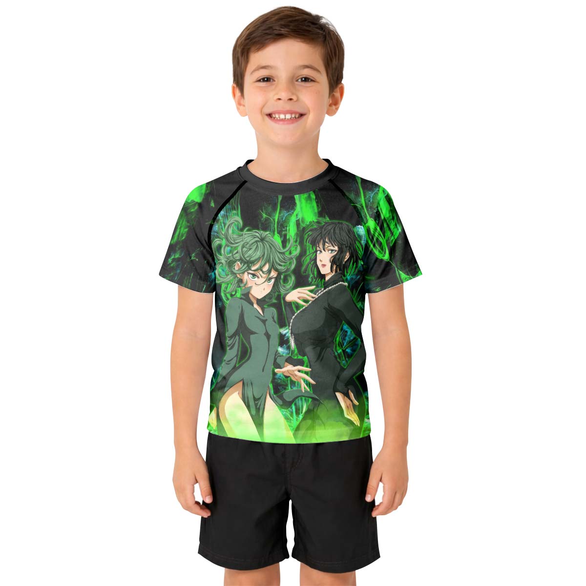  One Punch Man Psychic Sisters Kids Rash Guard