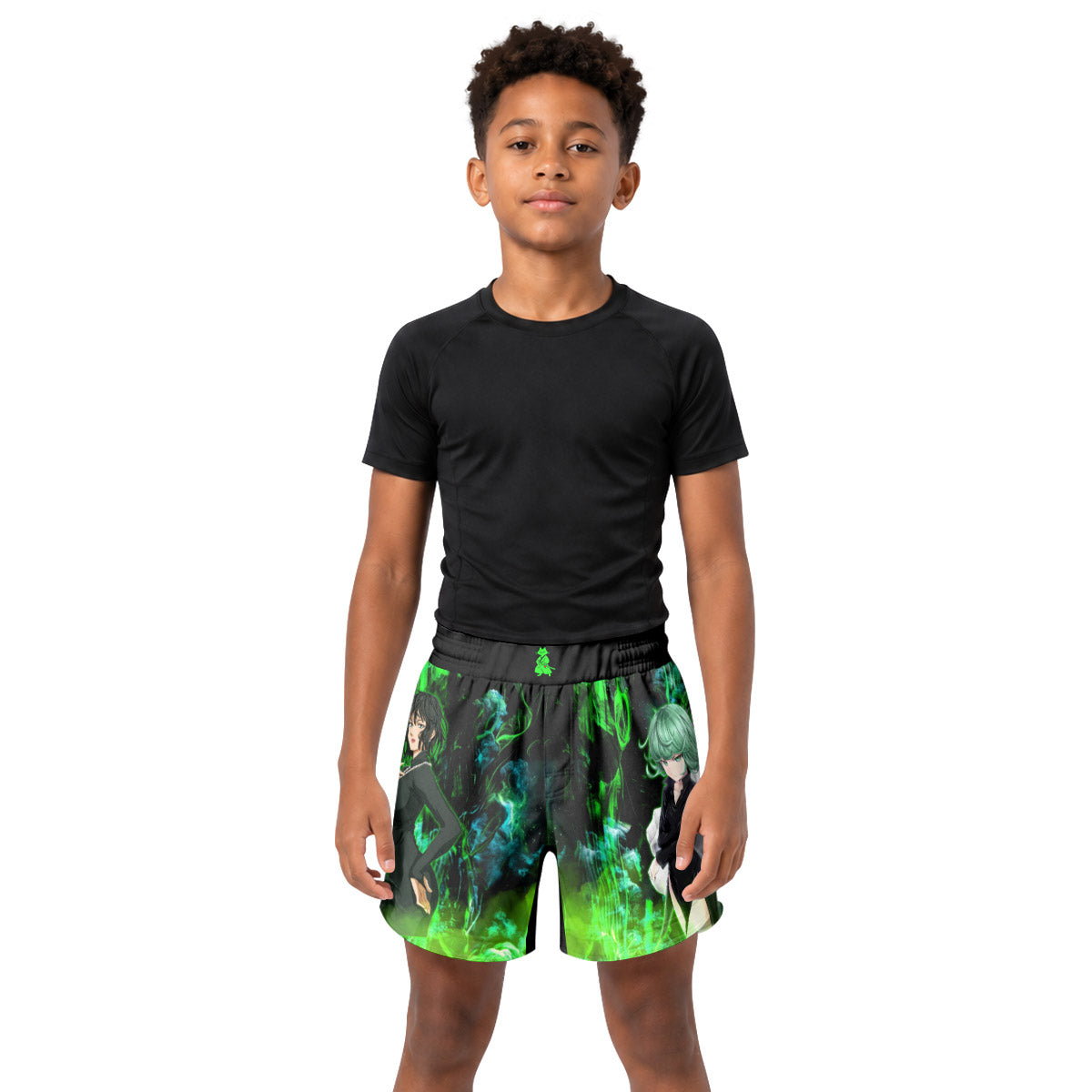 One Punch Man Psychic Sisters Kids Grappling Shorts