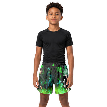 One Punch Man Psychic Sisters Kids Grappling Shorts