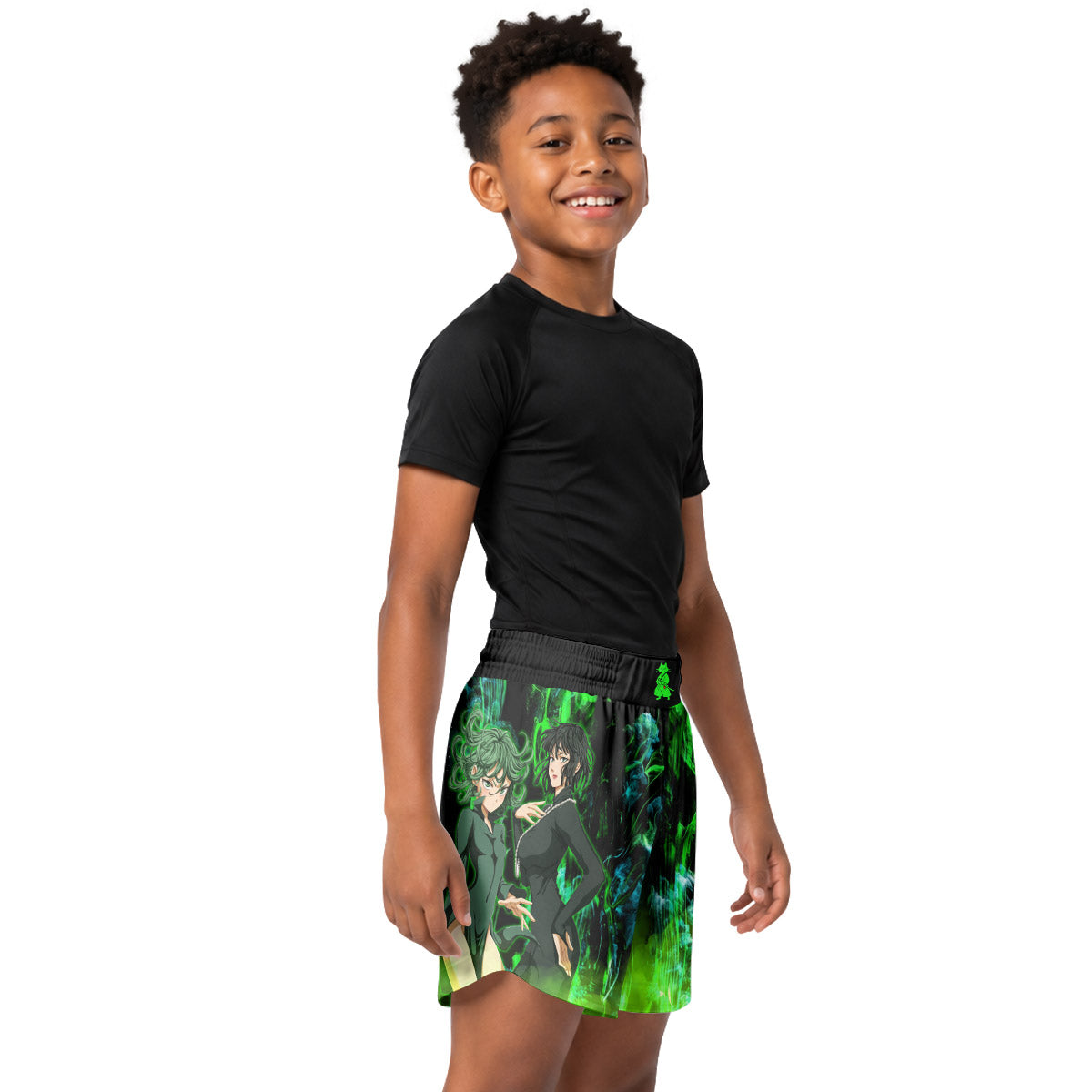 One Punch Man Psychic Sisters Kids Grappling Shorts