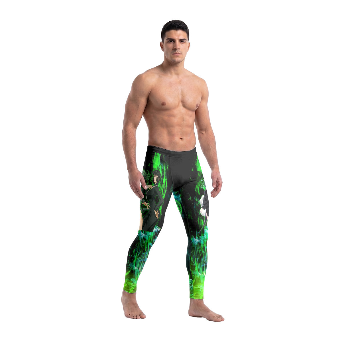  One Punch Man Psychic Sisters Men's Compression Leggings