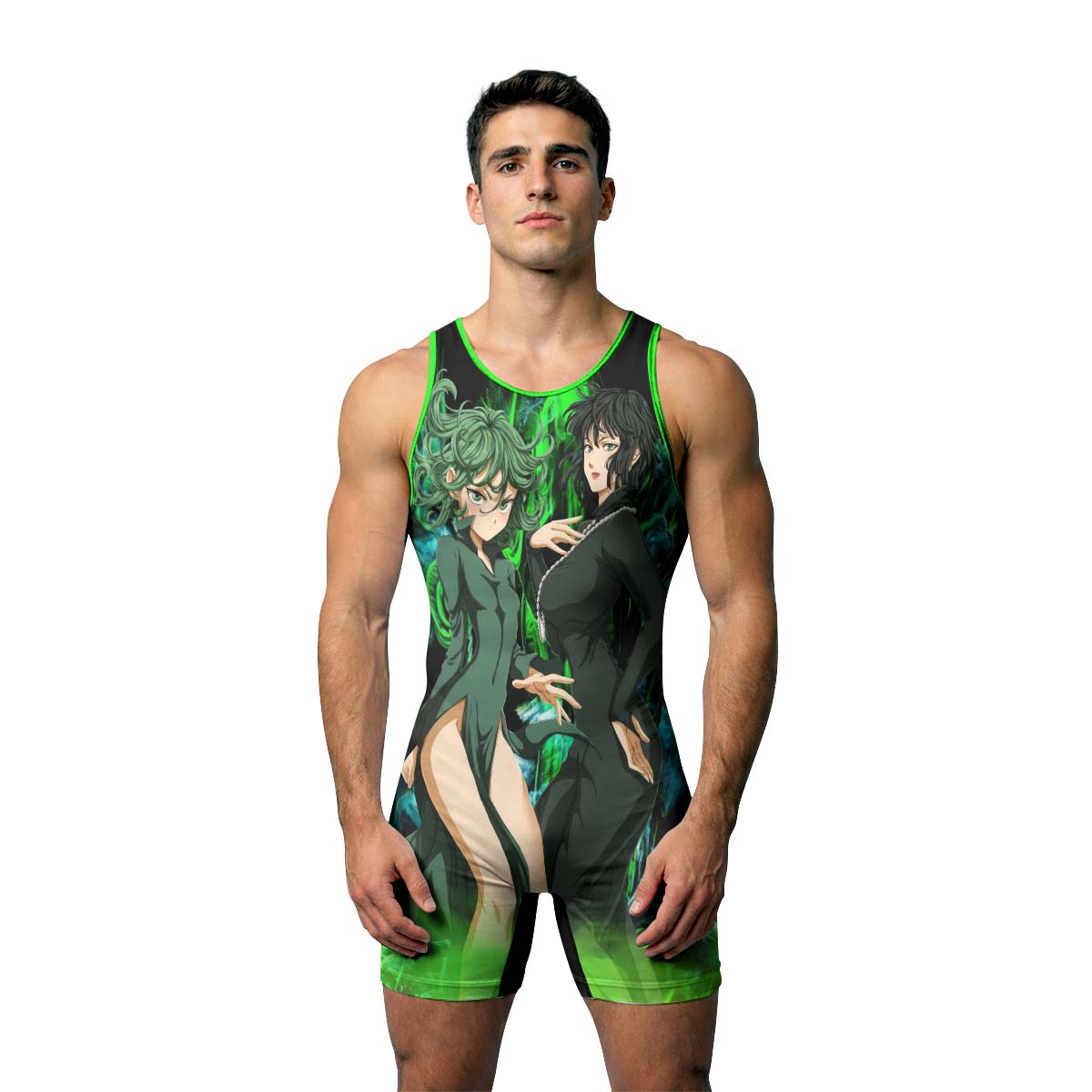One Punch Man Psychic Sisters Wrestling Singlet