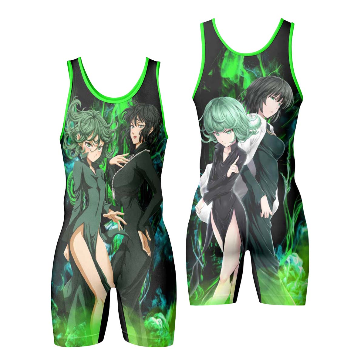 One Punch Man Psychic Sisters Wrestling Singlet