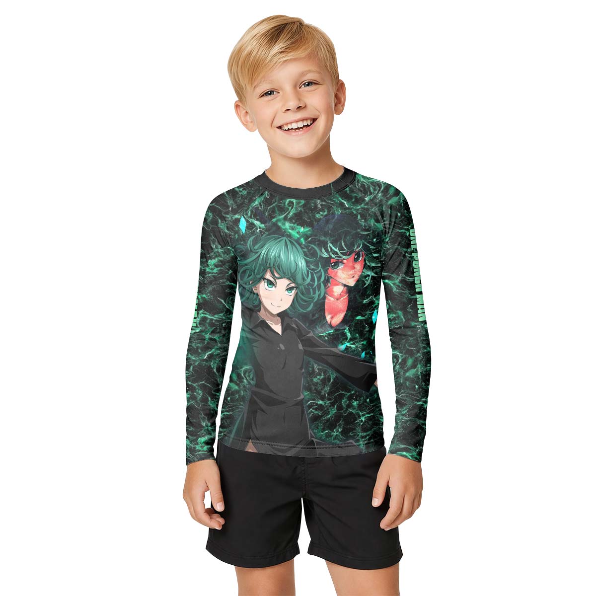 One Punch Man Tatsumaki Tornado Of Terror Kids Rash Guard