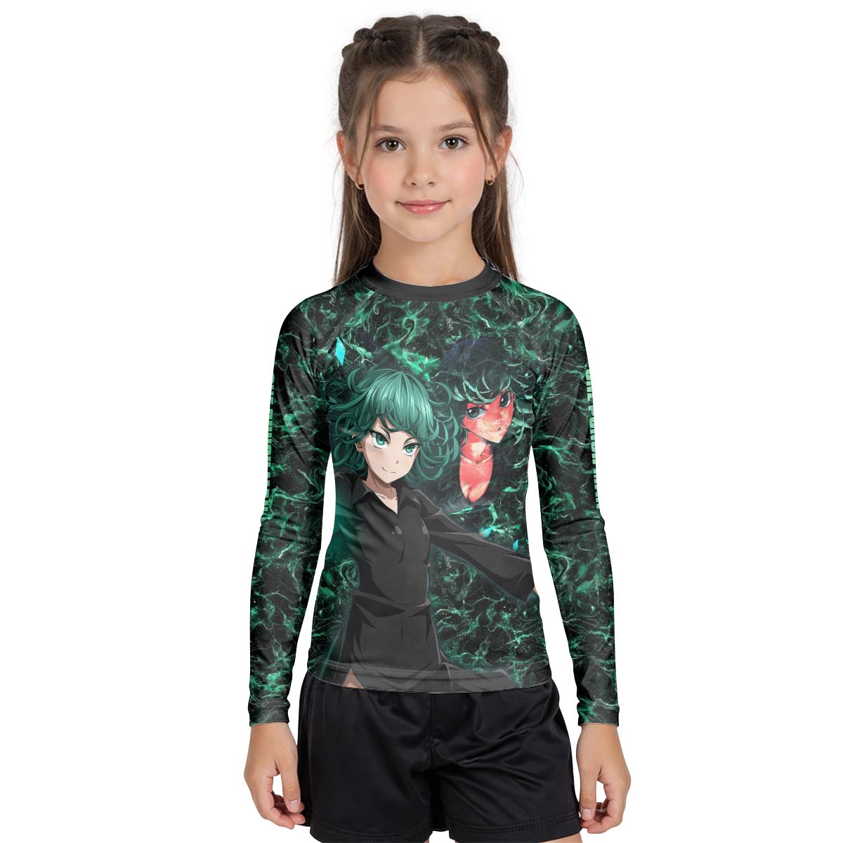 One Punch Man Tatsumaki Tornado Of Terror Kids Rash Guard