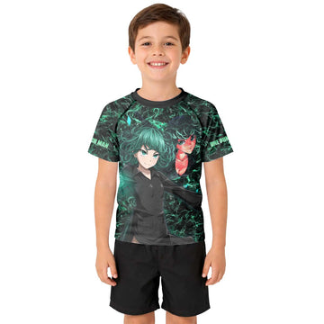  One Punch Man Tatsumaki Tornado Of Terror Kids Rash Guard