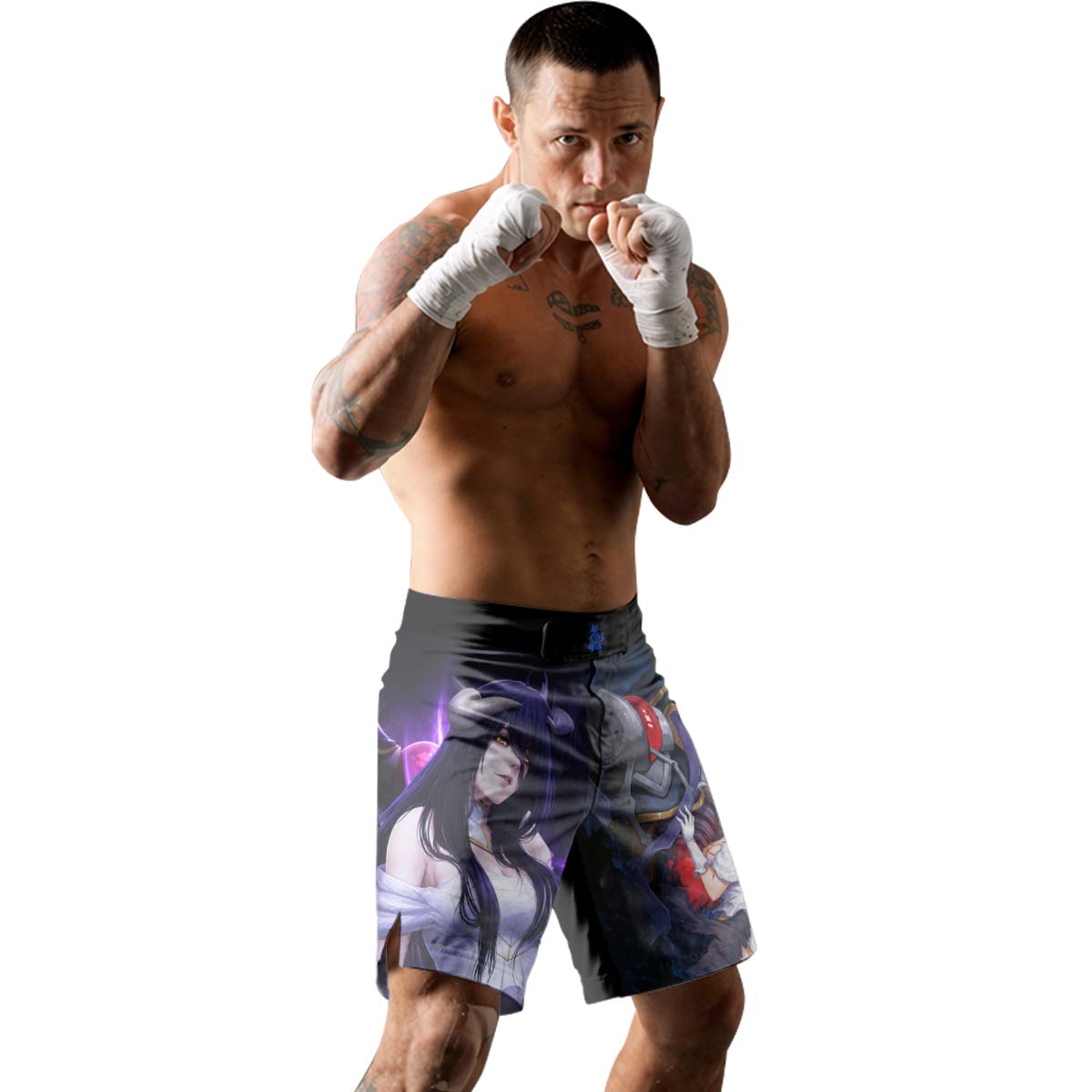  Overlord Momonga And Albedo Fight Shorts