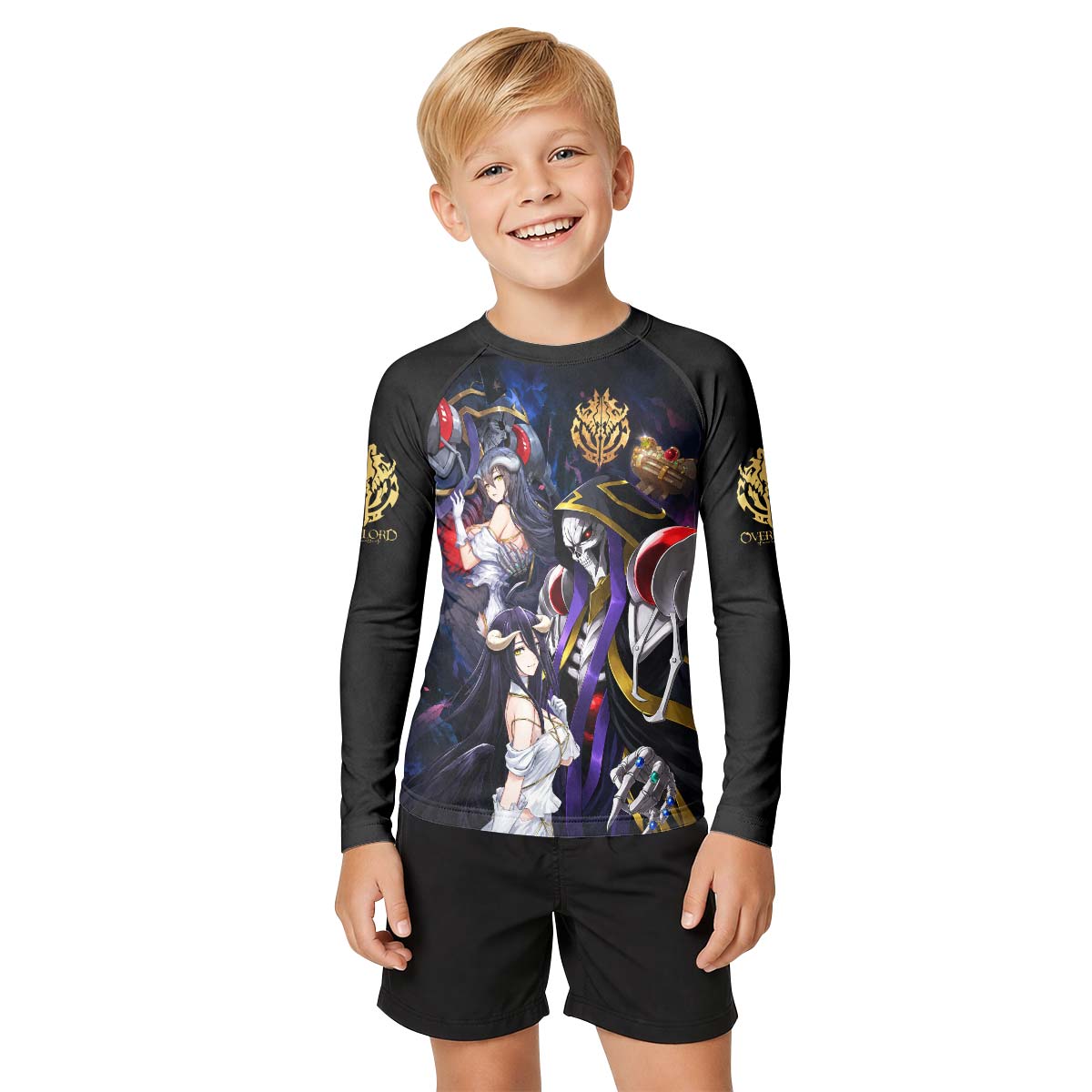Overlord Momonga And Albedo Kids Rash Guard