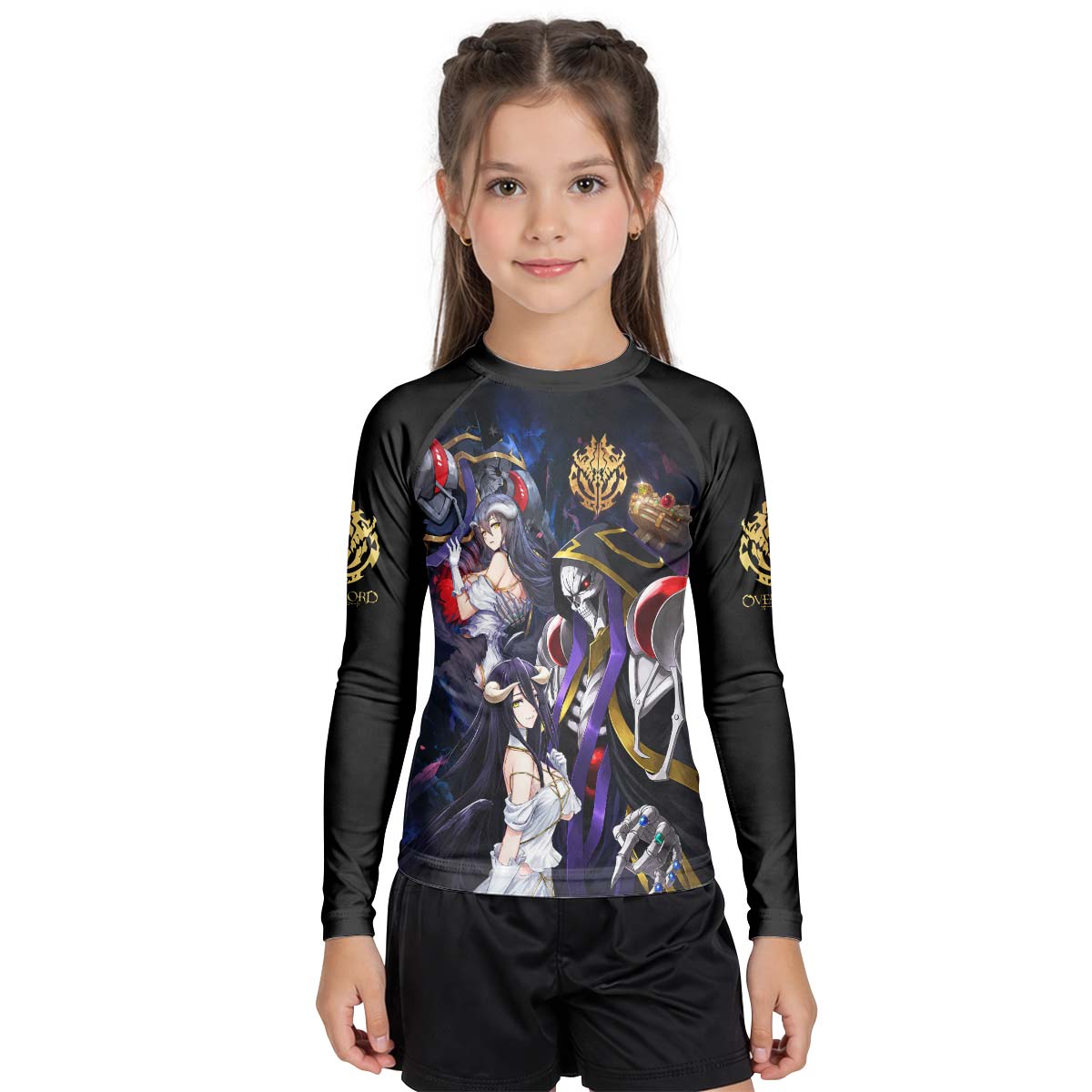 Overlord Momonga And Albedo Kids Rash Guard