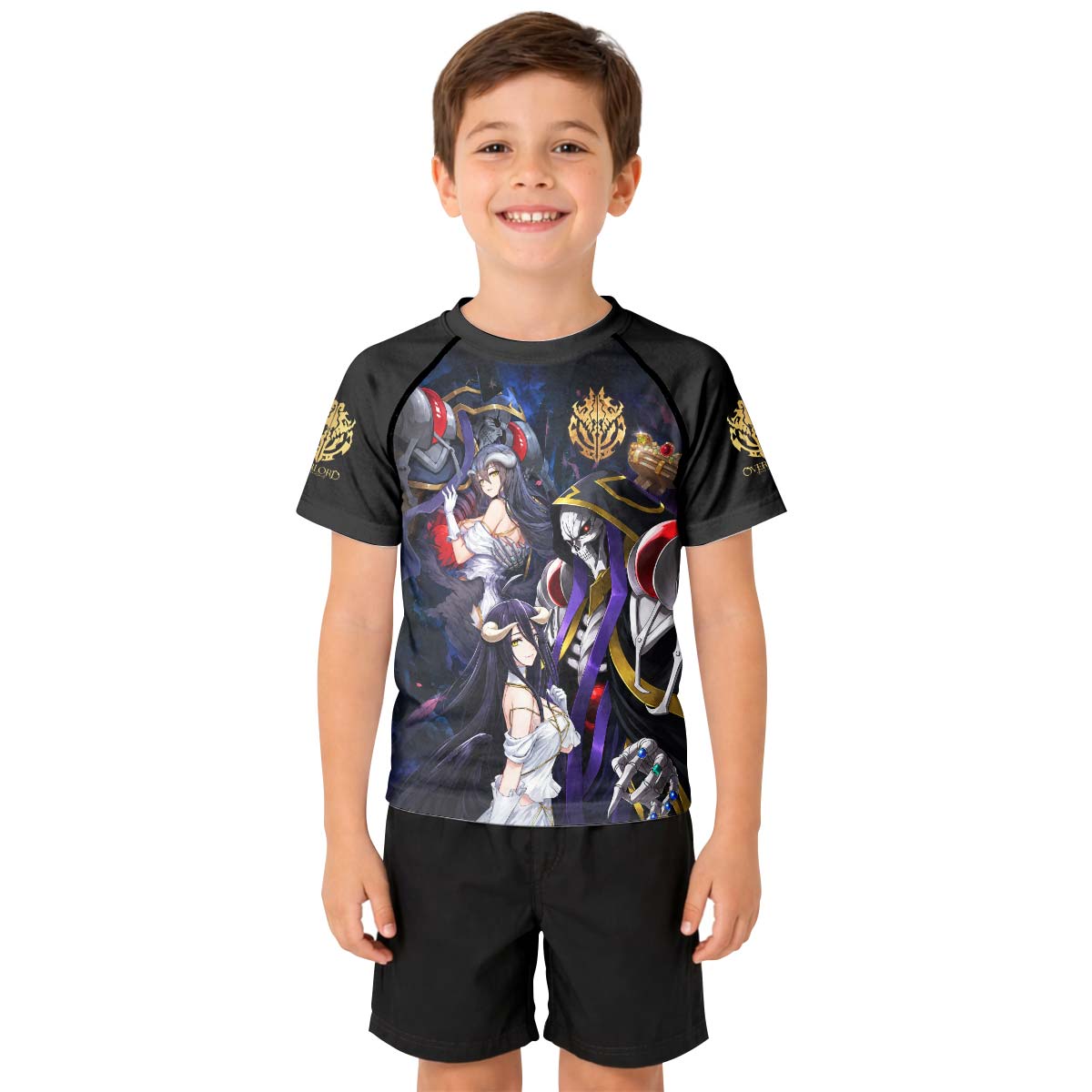  Overlord Momonga And Albedo Kids Rash Guard