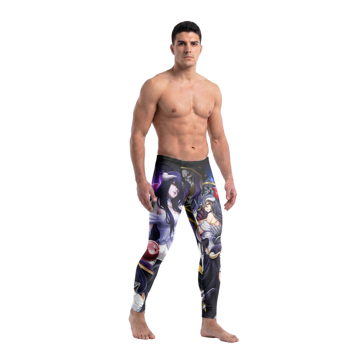  Overlord Momonga And Albedo Men's Compression Leggings
