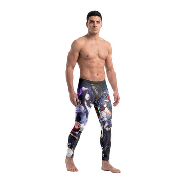  Overlord Momonga And Albedo Men's Compression Leggings