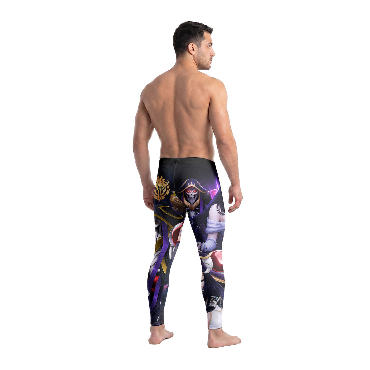  Overlord Momonga And Albedo Men's Compression Leggings