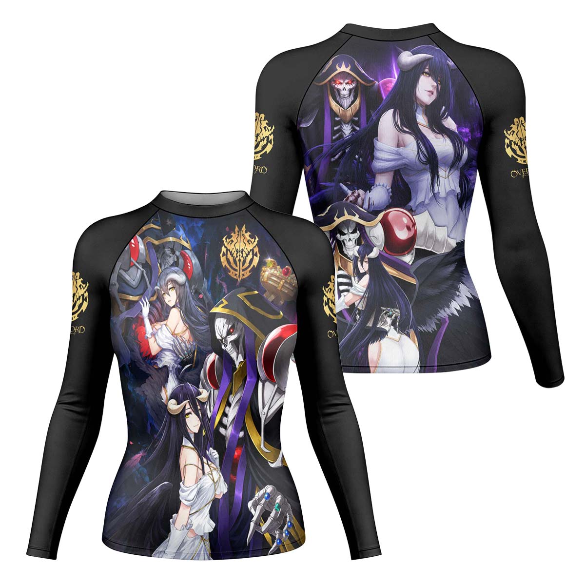  Overlord Momonga And Albedo Rash Guard