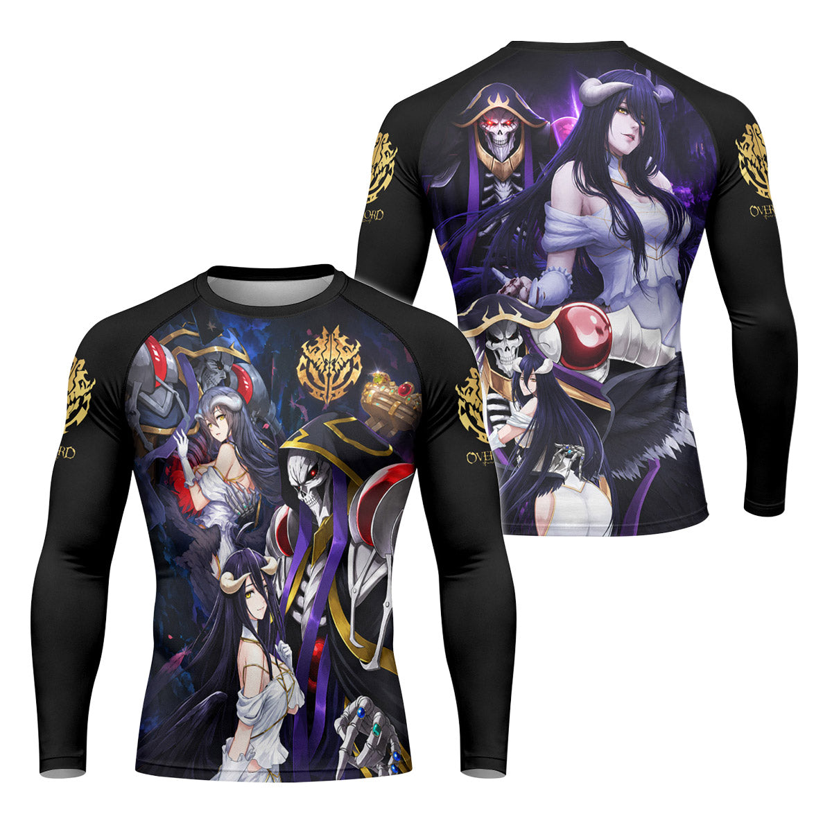 Overlord Momonga And Albedo Rash Guard