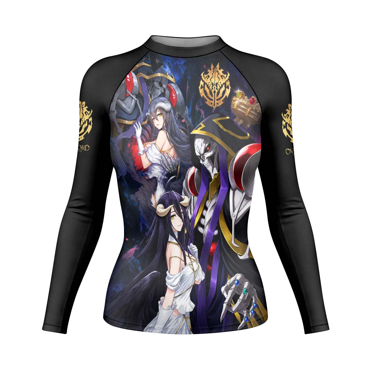  Overlord Momonga And Albedo Rash Guard