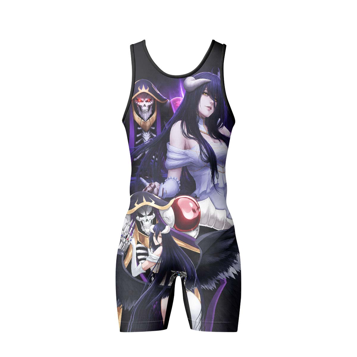  Overlord Momonga And Albedo Wrestling Singlet