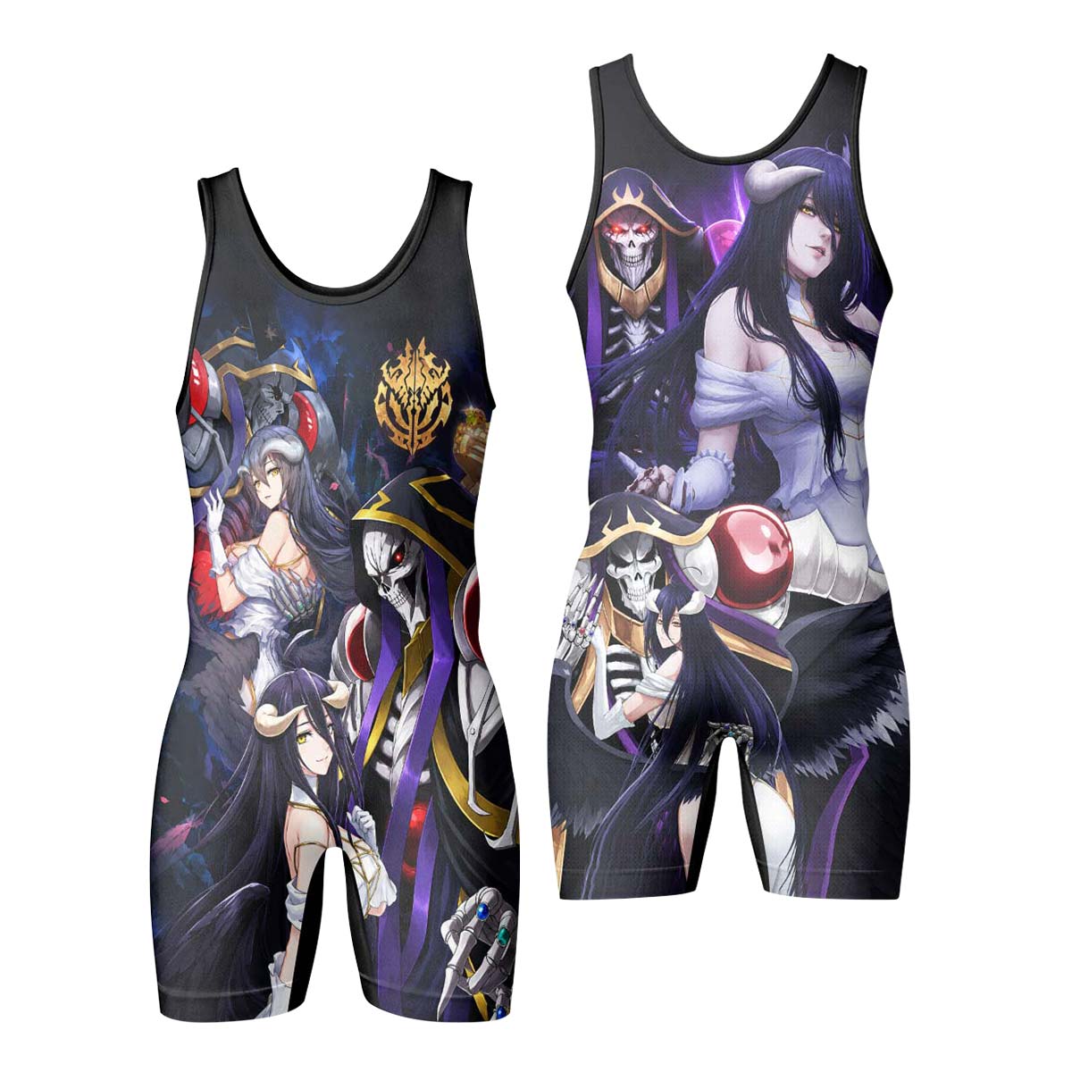 Overlord Momonga And Albedo Wrestling Singlet