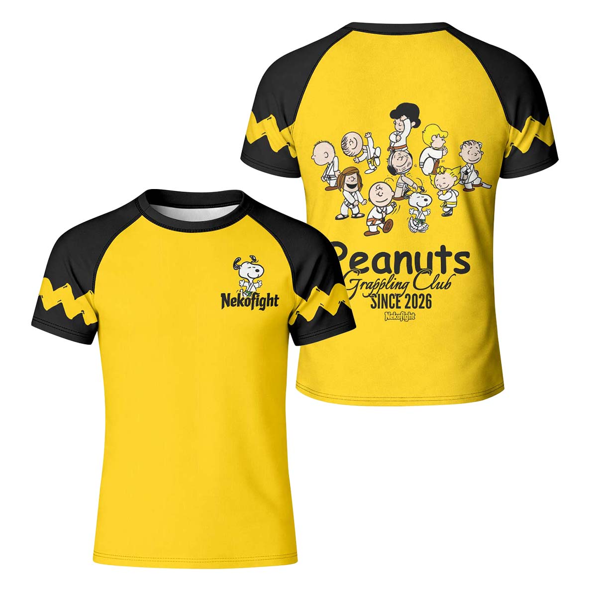 Peanuts Grappling Club Kid Rash Guard