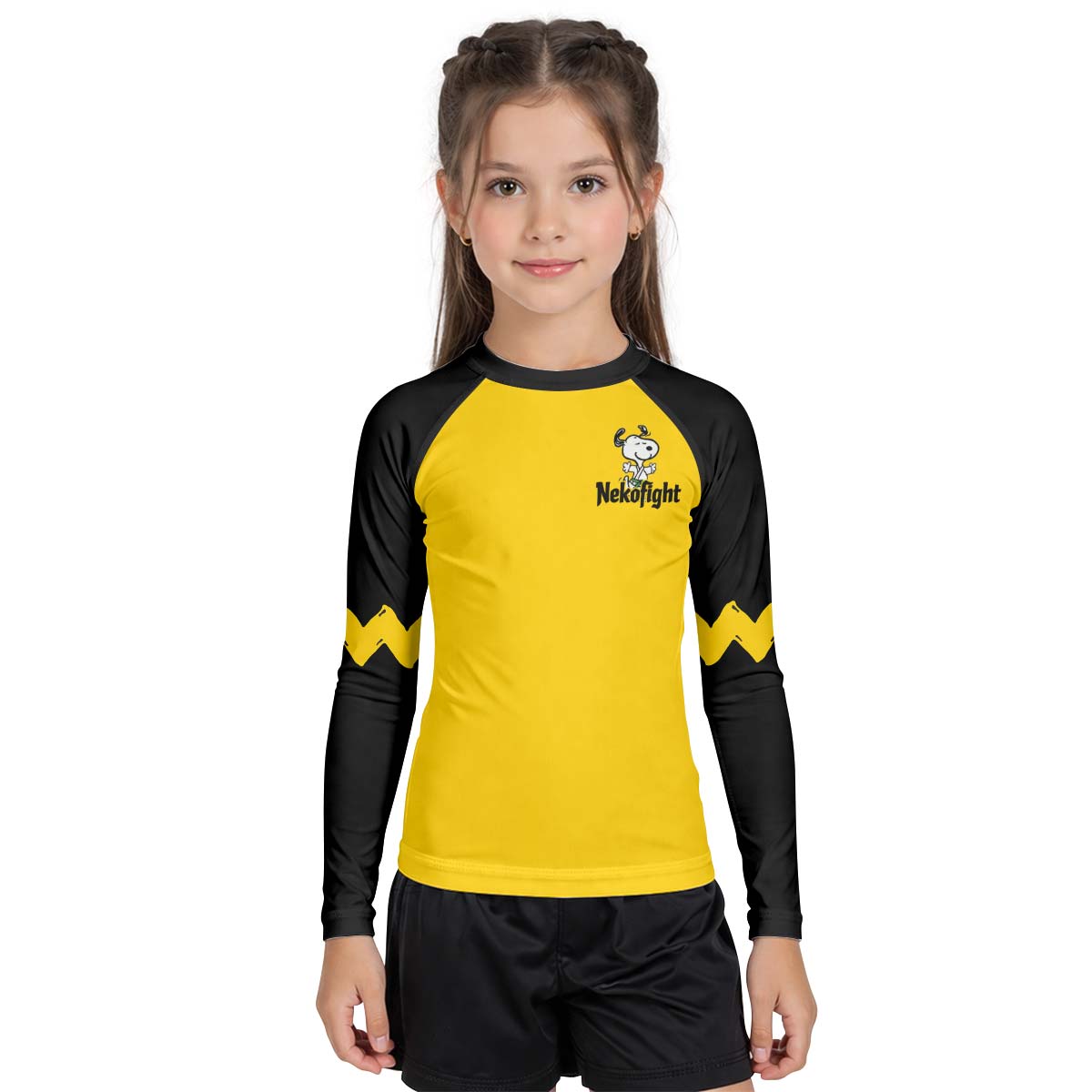 Peanuts Grappling Club Kid Rash Guard