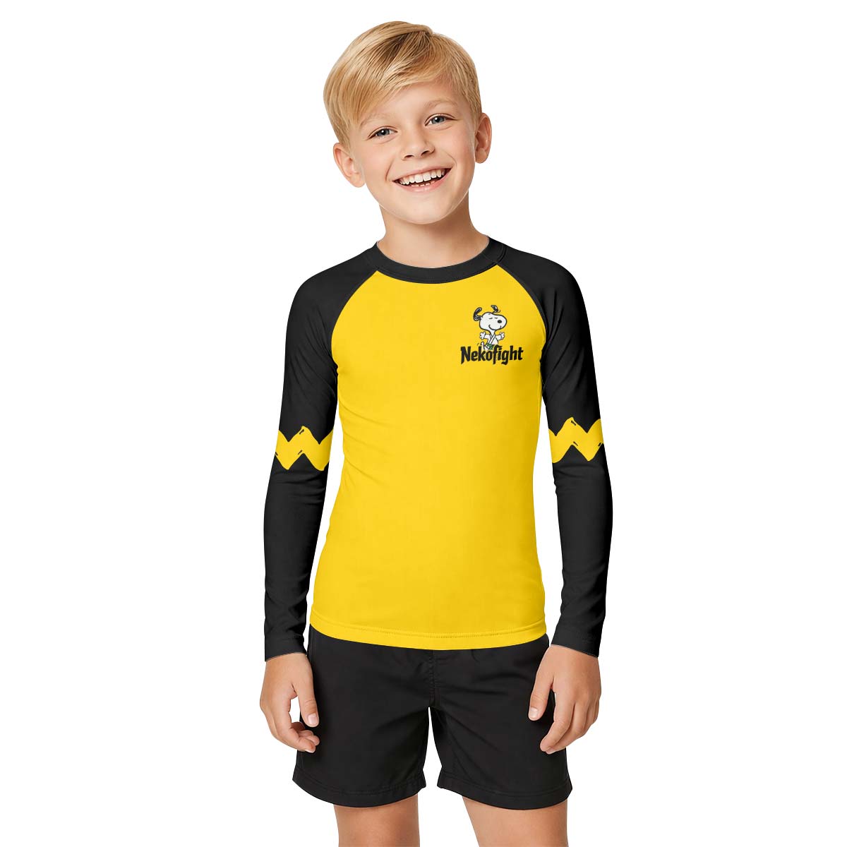 Peanuts Grappling Club Kid Rash Guard