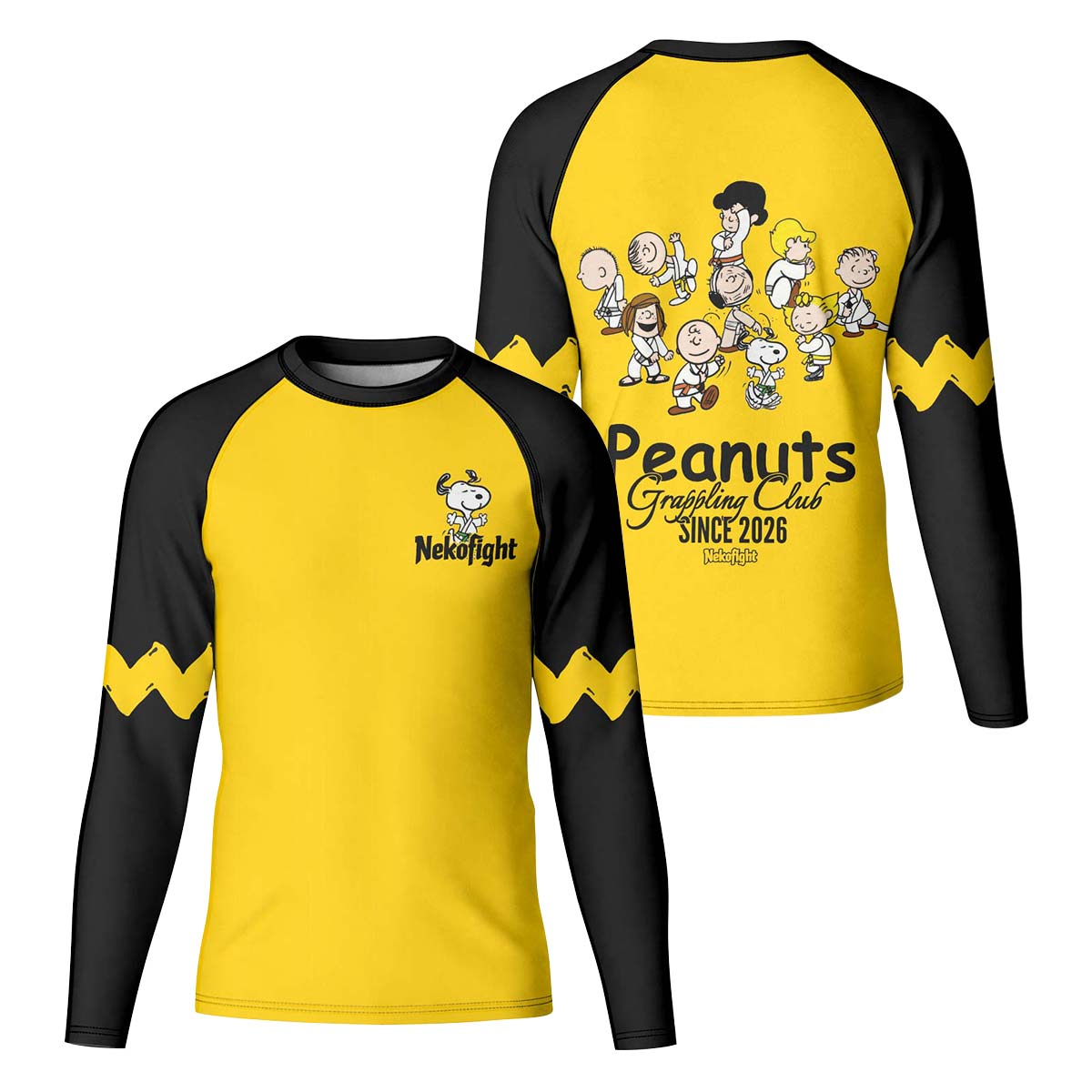 Peanuts Grappling Club Kid Rash Guard