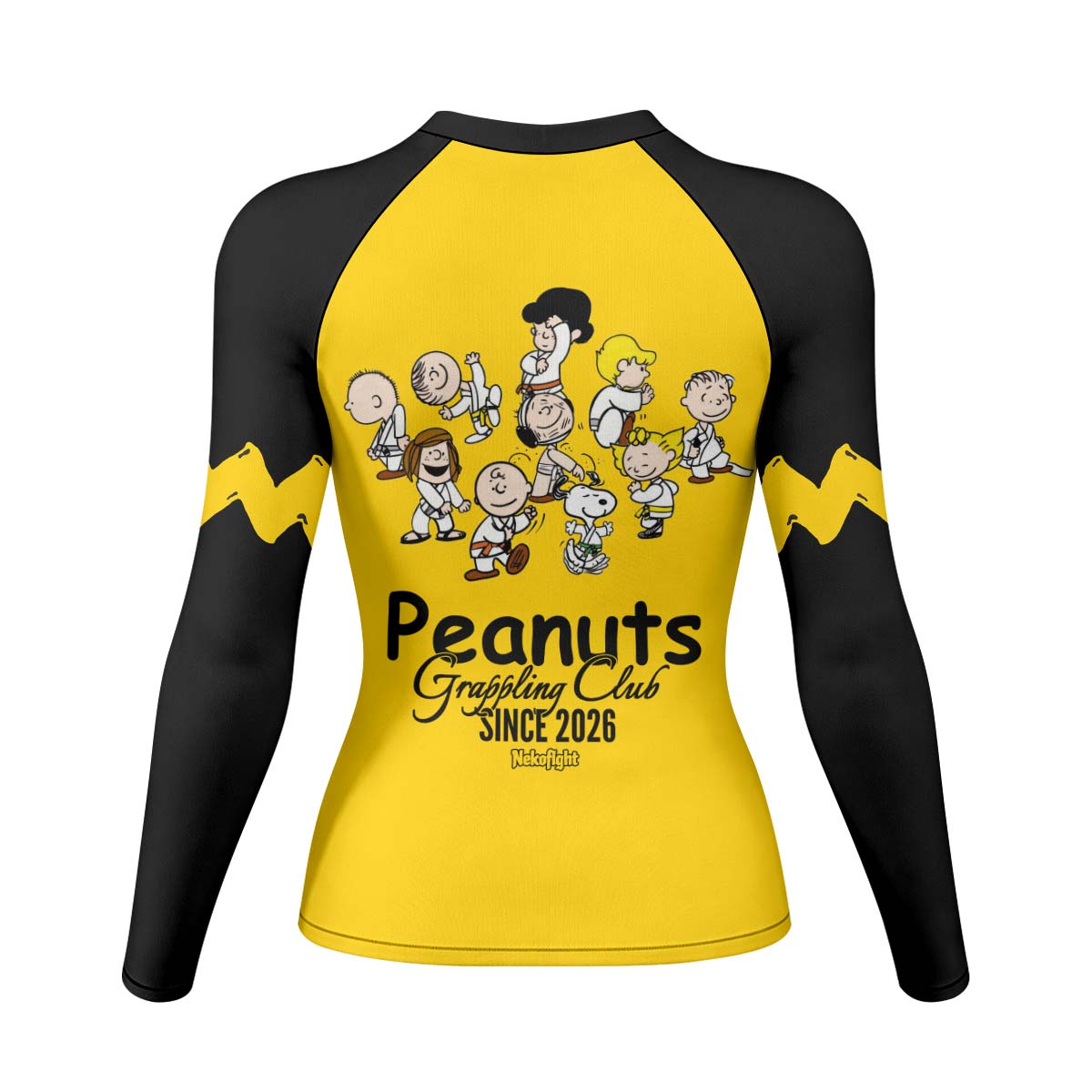 Peanuts Grappling Club Rash Guard
