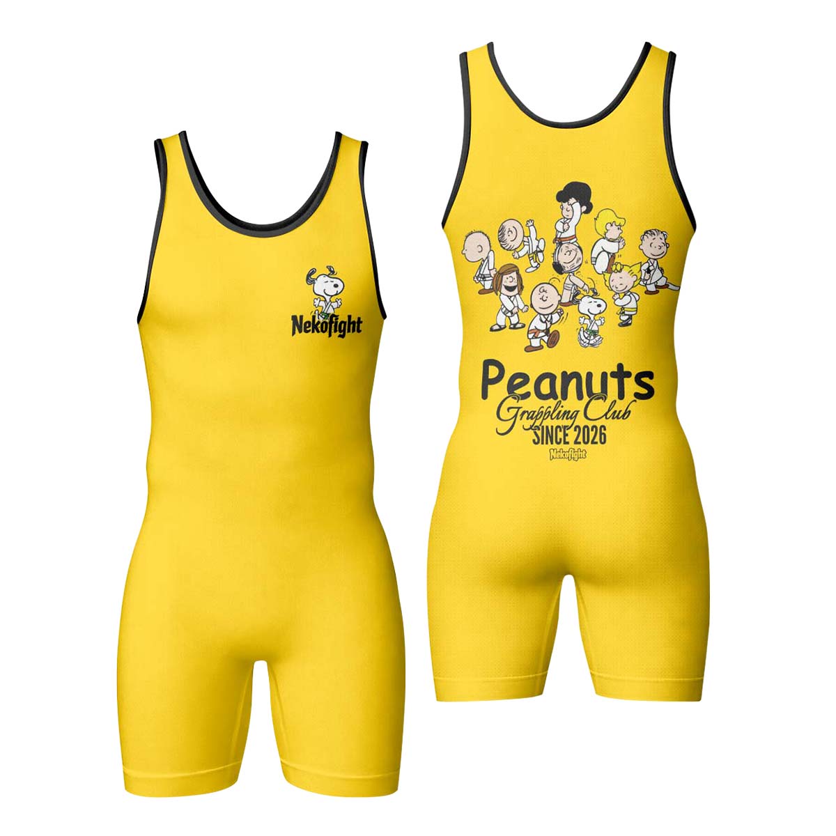 Peanuts Grappling Club Wrestling Singlet