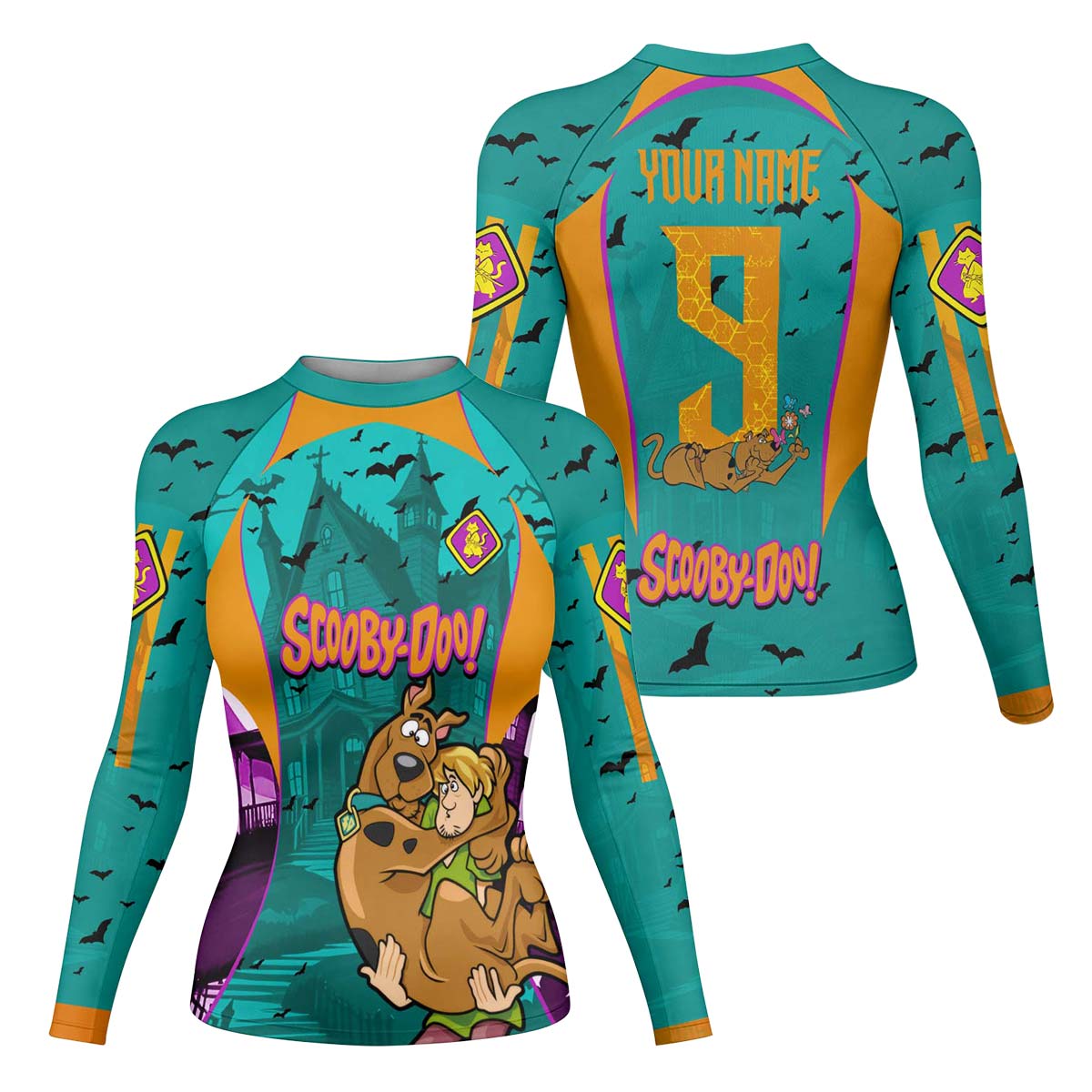 Personalized Scooby Doo Rash Guard