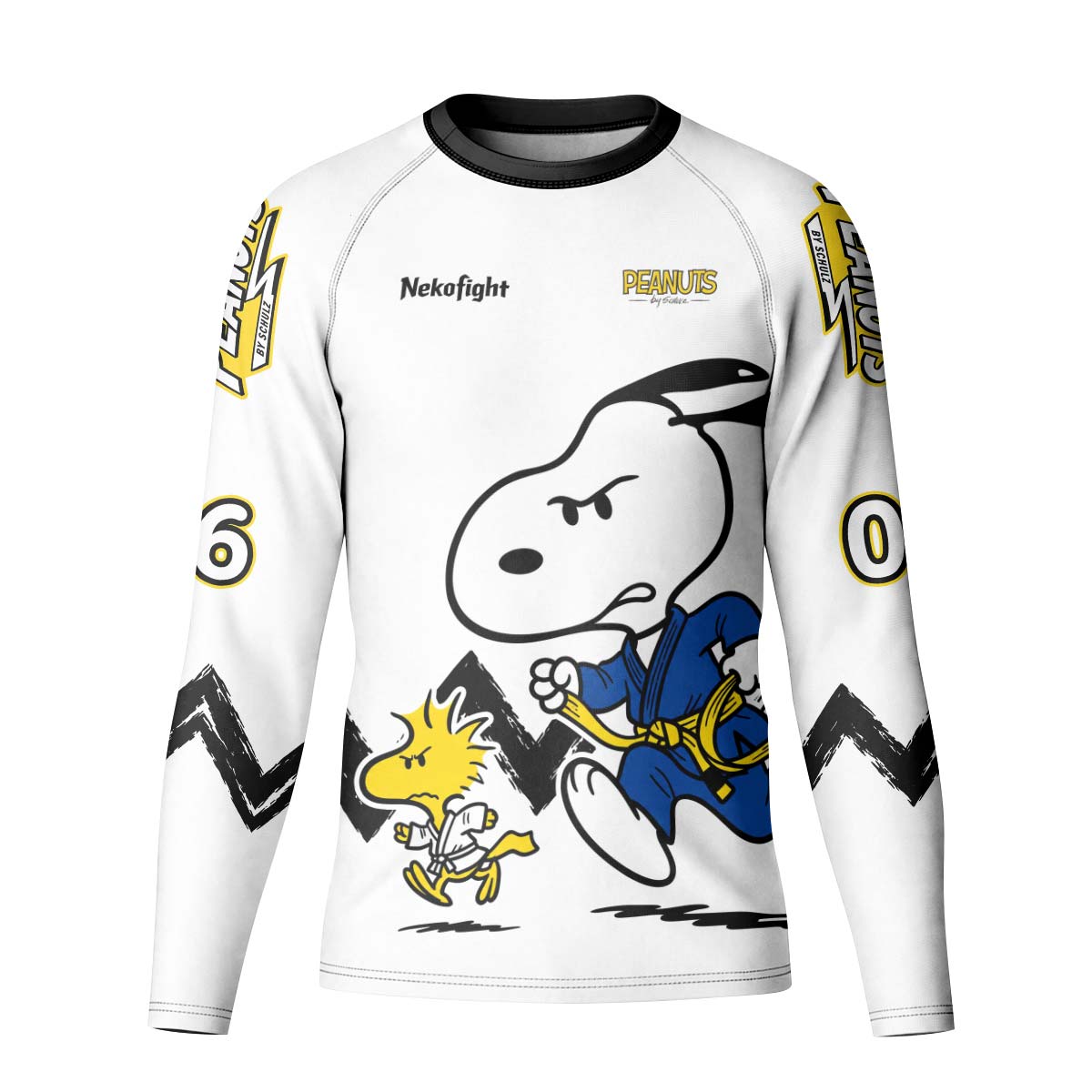 Personalized Snoopy Academy BJJ Kid Rash Guard