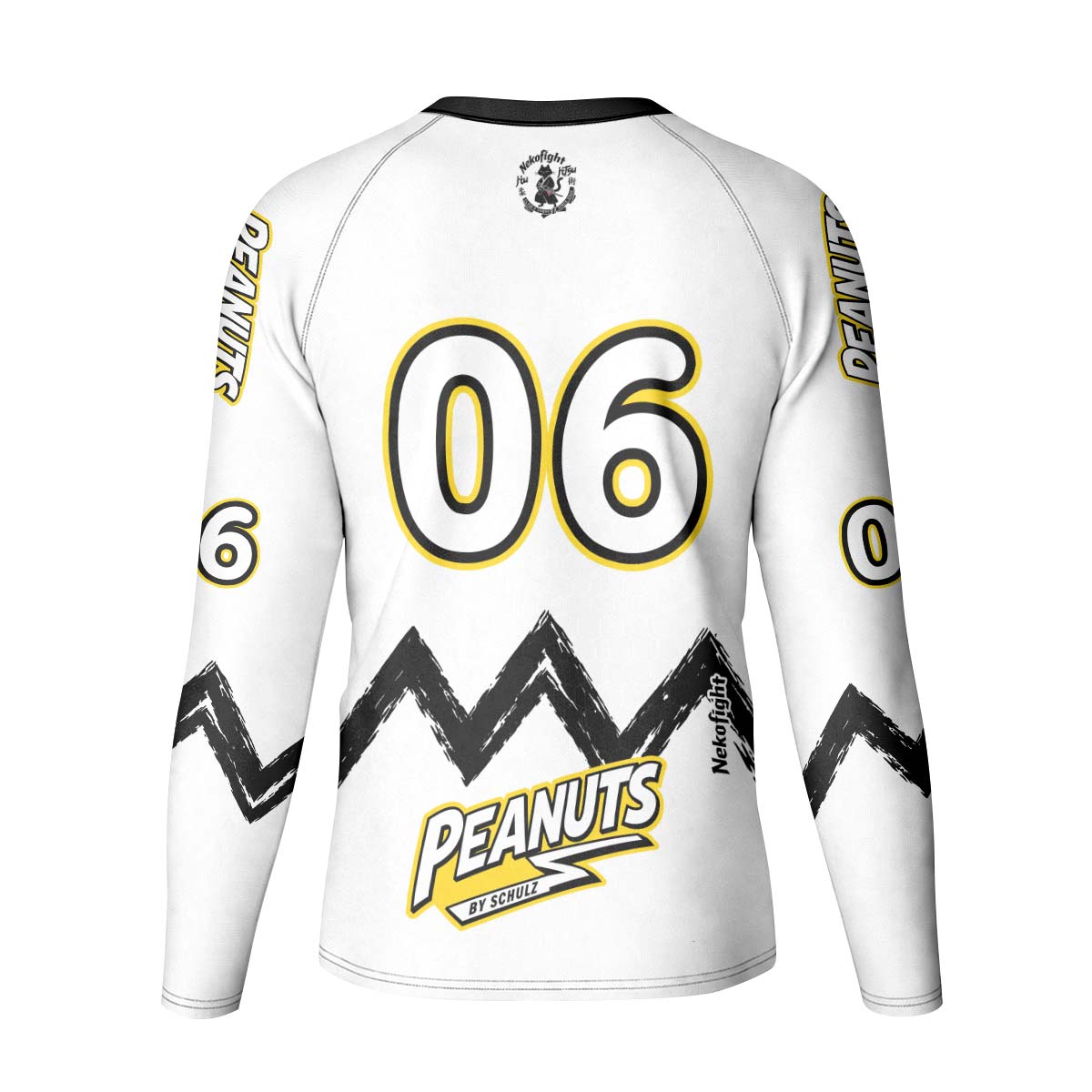 Personalized Snoopy Academy BJJ Kid Rash Guard