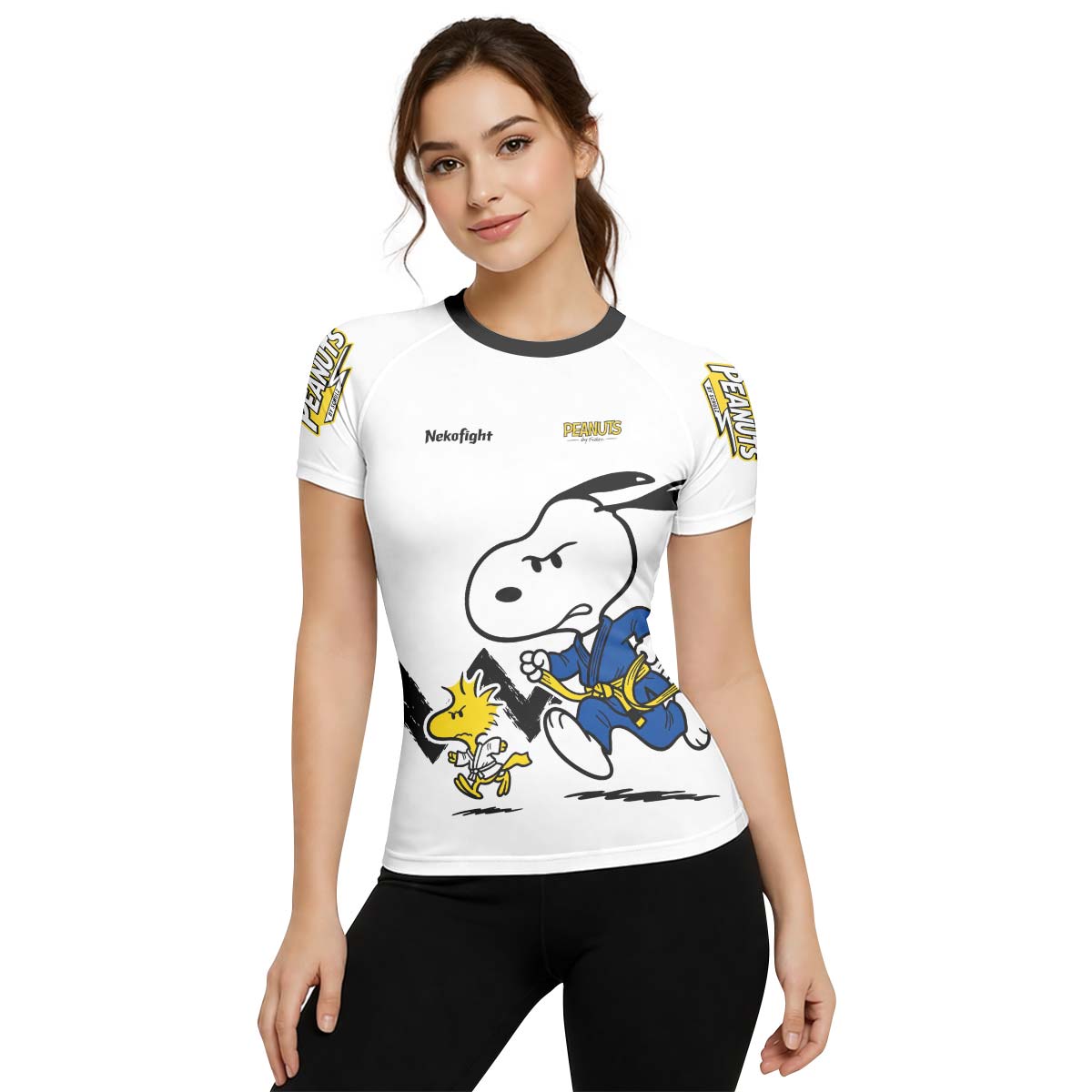 Personalized Snoopy Academy BJJ Rash Guard