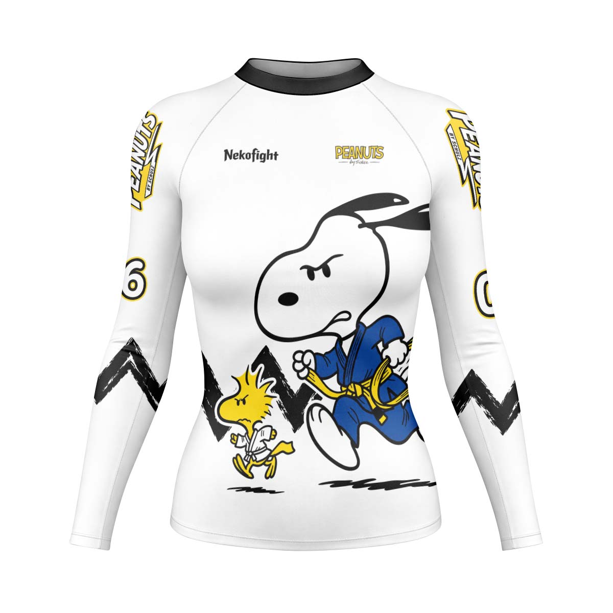 Personalized Snoopy Academy BJJ Rash Guard