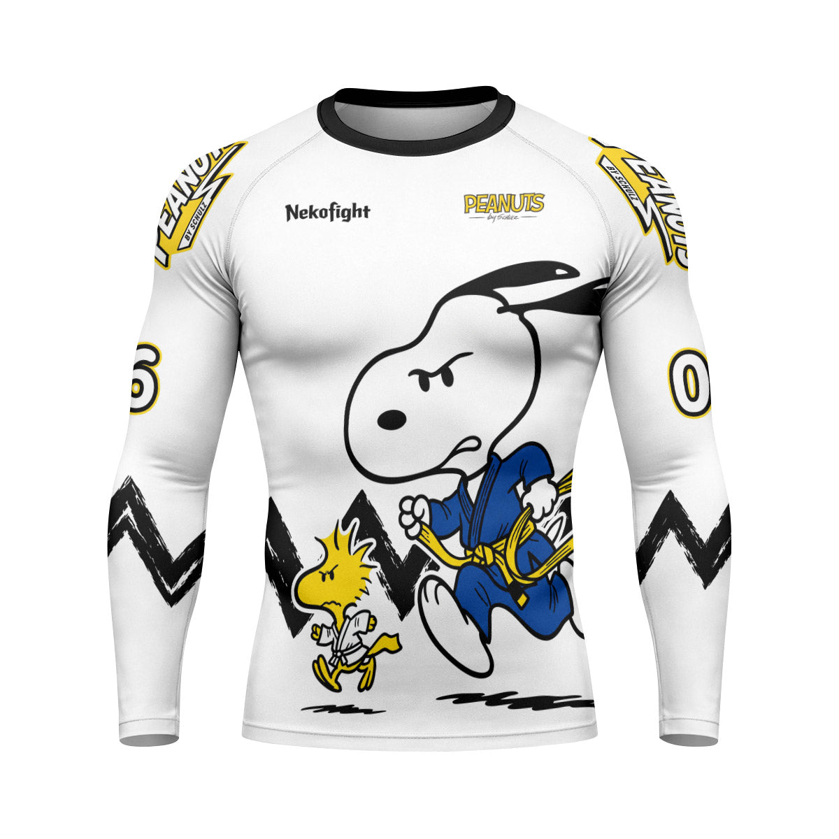 Personalized Snoopy Academy BJJ Rash Guard