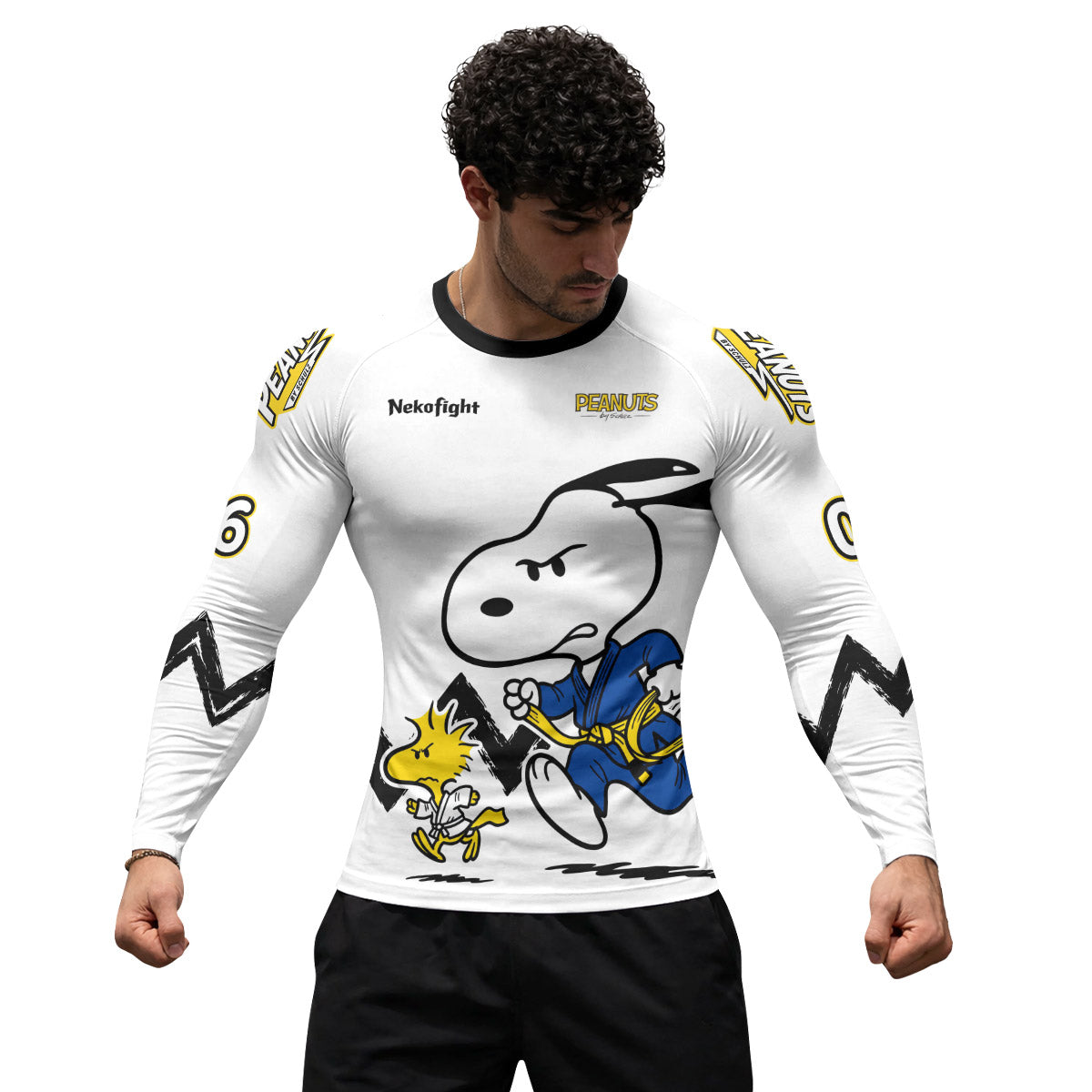 Personalized Snoopy Academy BJJ Rash Guard
