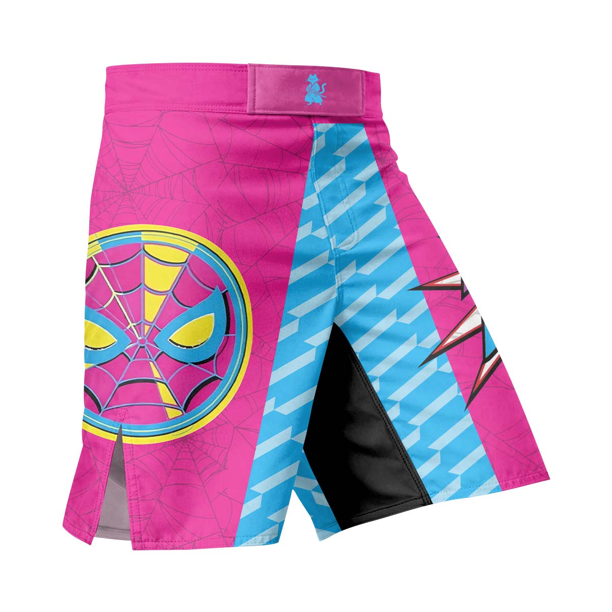  Pink Blue Spider Man Fight Shorts