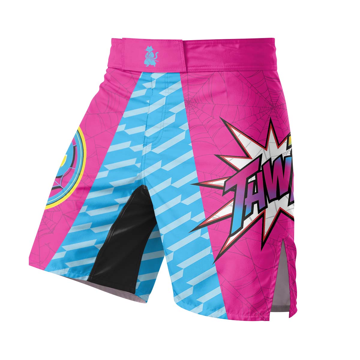  Pink Blue Spider Man Fight Shorts