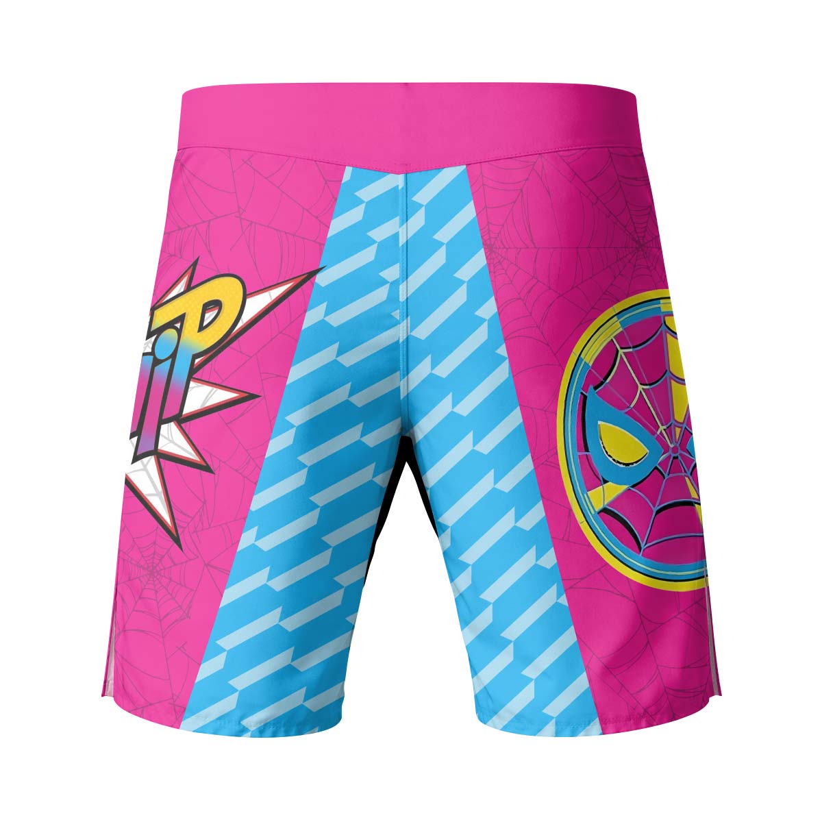  Pink Blue Spider Man Fight Shorts