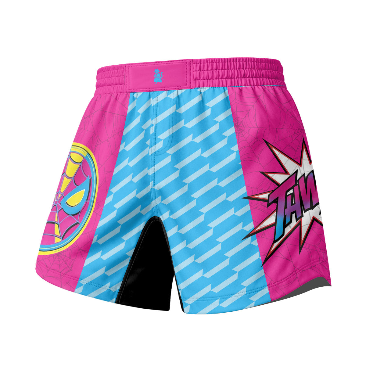  Pink Blue Spider Man Grappling Shorts