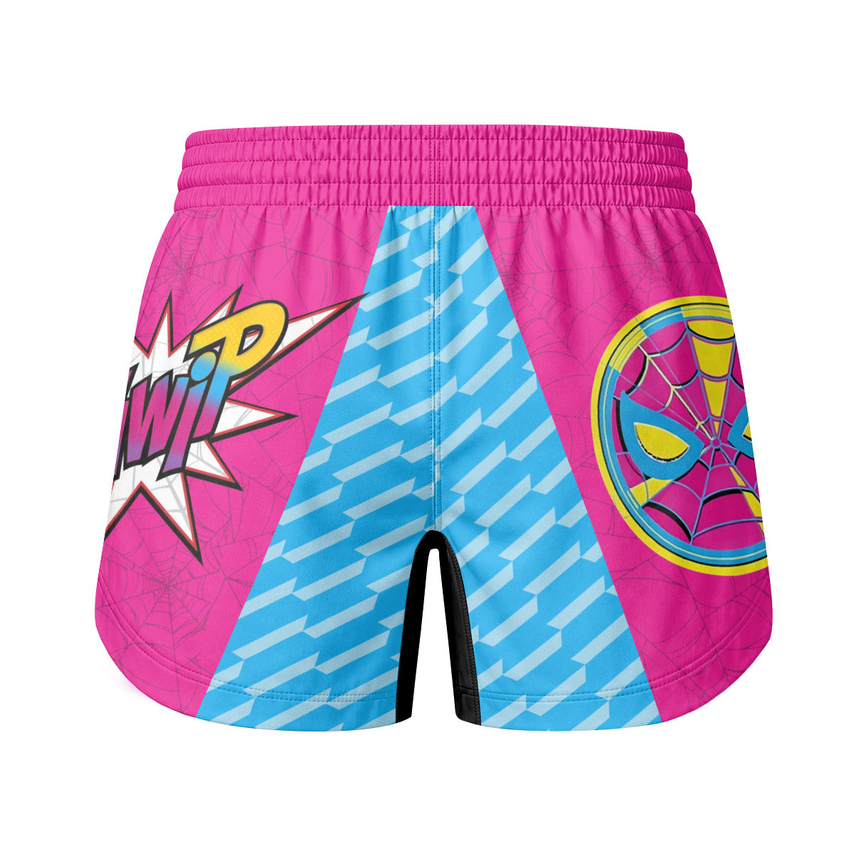  Pink Blue Spider Man Grappling Shorts