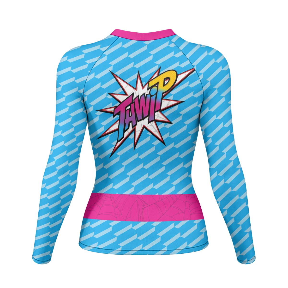  Pink Blue Spider Man Rash Guard