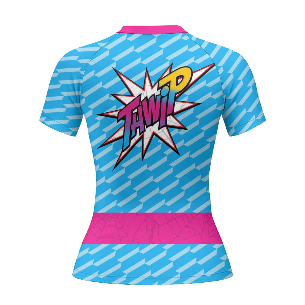  Pink Blue Spider Man Rash Guard