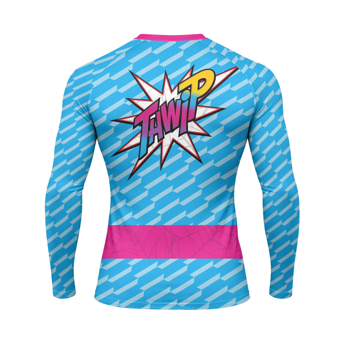 Pink Blue Spider Man Rash Guard
