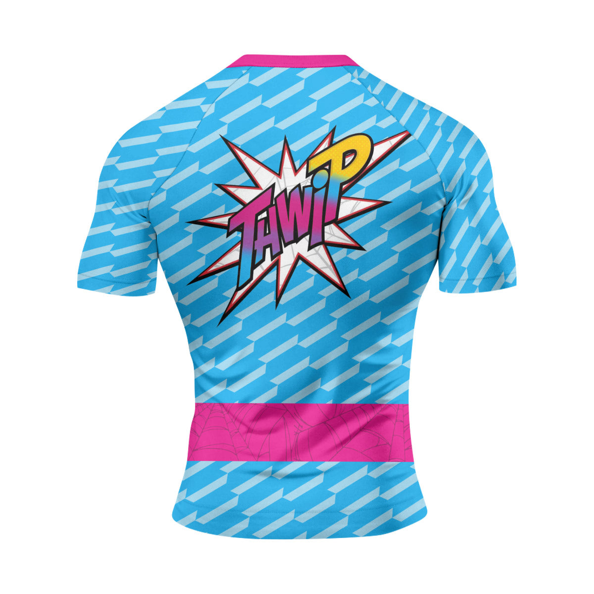 Pink Blue Spider Man Rash Guard