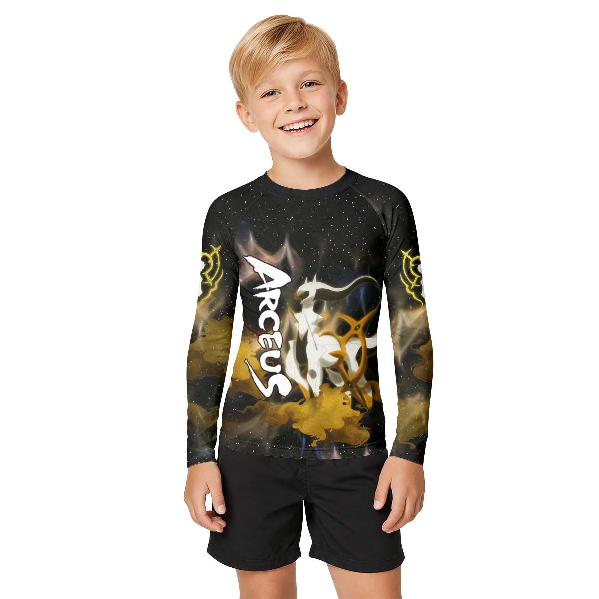  Pokemon Arceus Kid Rash Guard