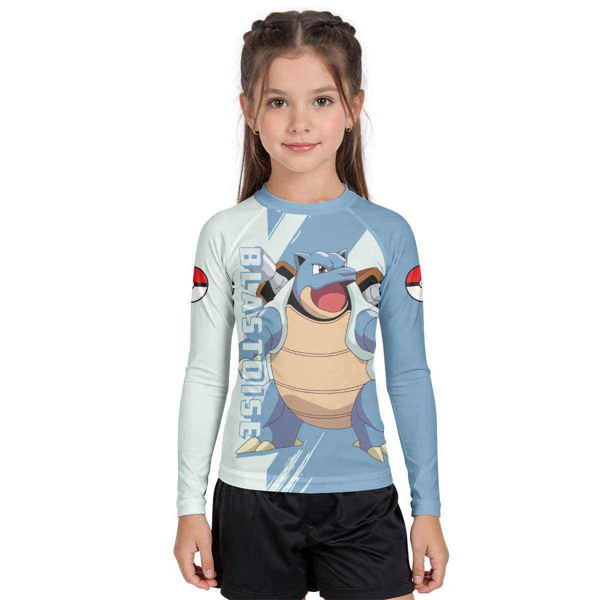 Pokemon Blastoise Kid Rash Guard