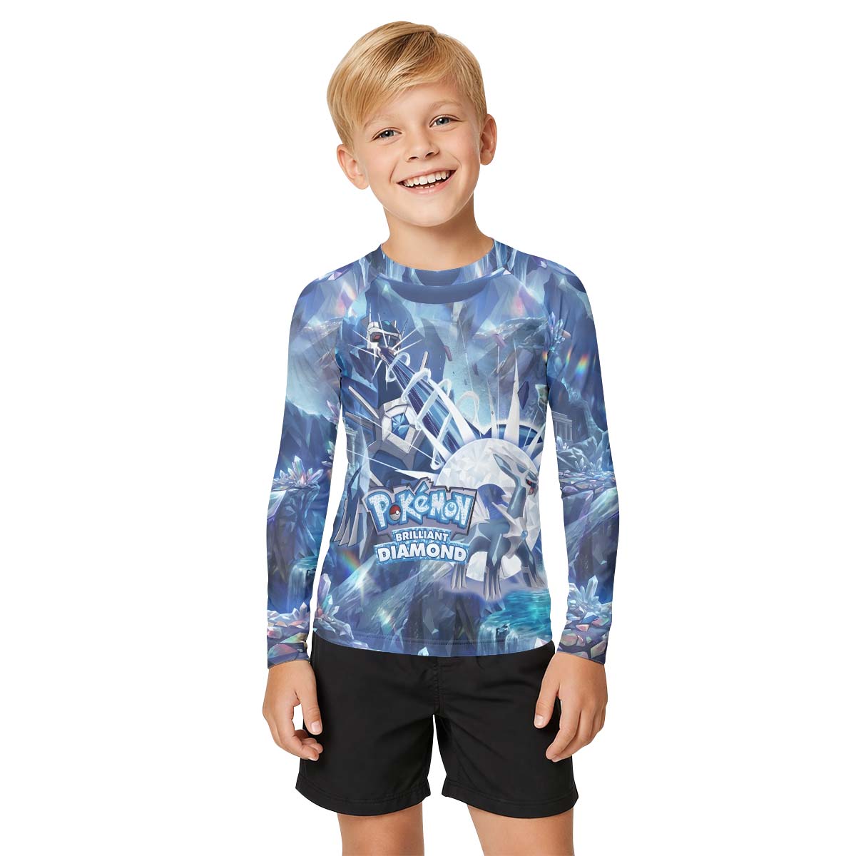 Pokemon Diamond Dialga Kid Rash Guard