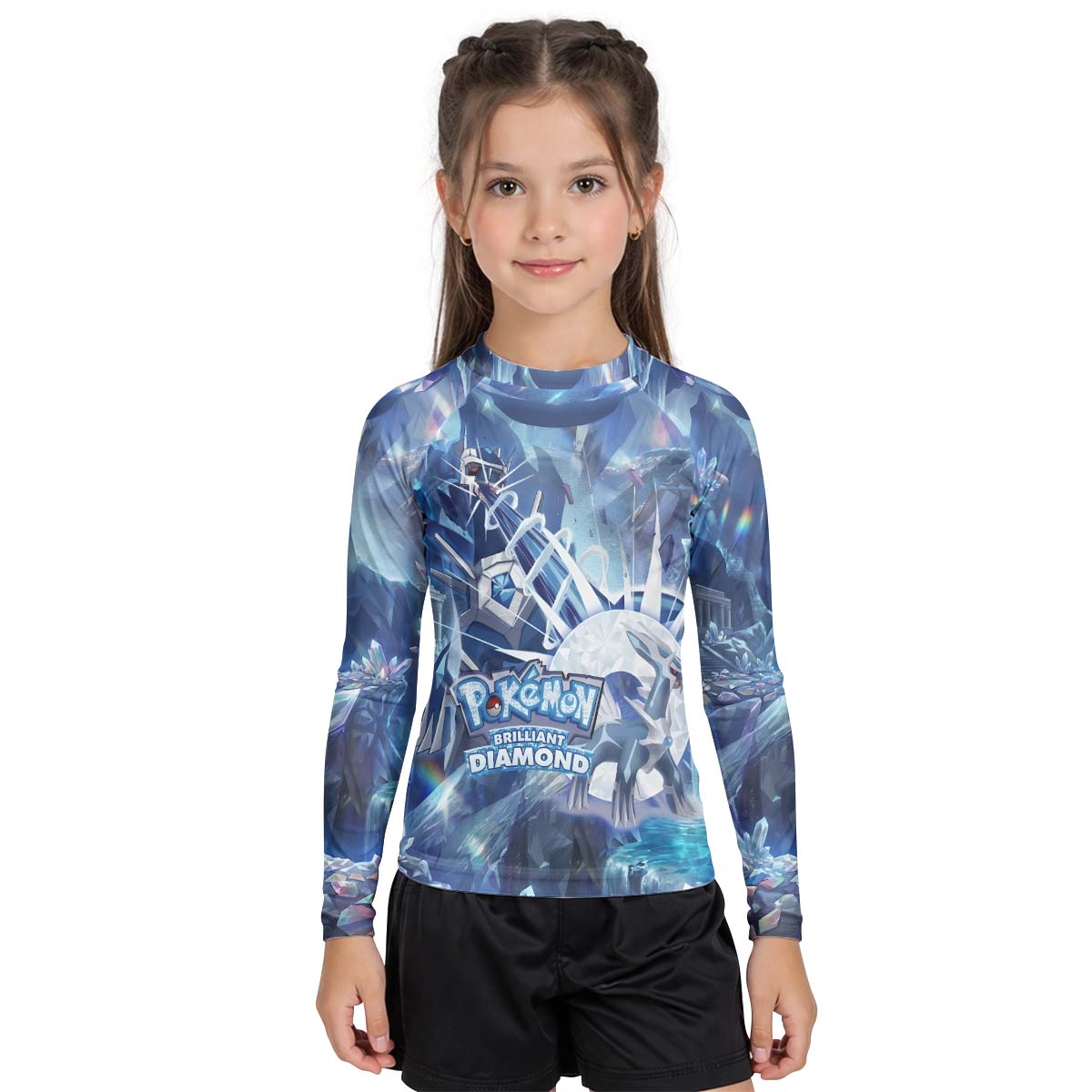 Pokemon Diamond Dialga Kid Rash Guard