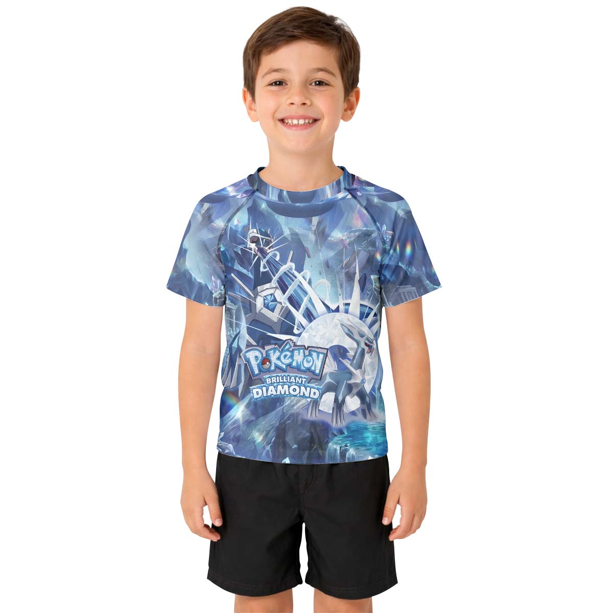  Pokemon Diamond Dialga Kid Rash Guard