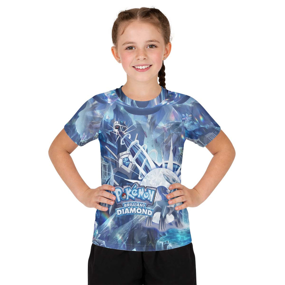  Pokemon Diamond Dialga Kid Rash Guard